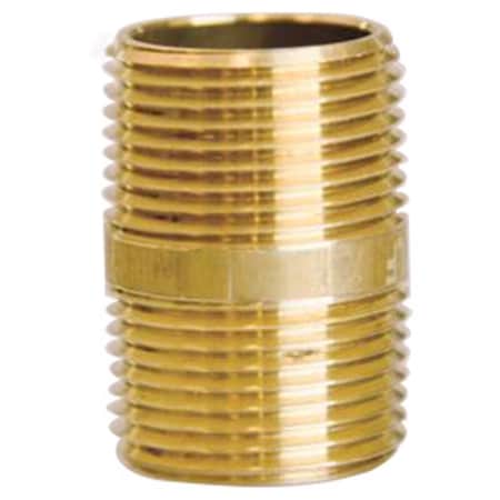Homeplus+ ATC 3/4 in. MPT X 3/4 in. D MPT Yellow Brass Nipple 1-1/2 in. L 6JC126300201047